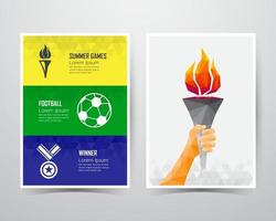 sjabloon voor spandoek zomerspelen. vector illustratie