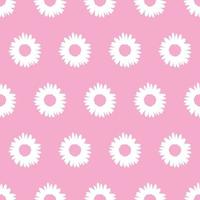 abstract bloemenpatroon met roze achtergrond vector