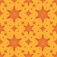 webseamless mandala etnische patroon met bloemmotieven. kalamkari vector