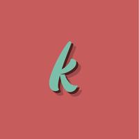 Retro karakter van een lettertype, vectorillustratie vector