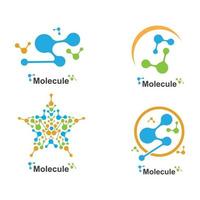 molecuul logo vector illustratie ontwerp