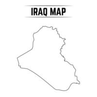 schets eenvoudige kaart van irak vector