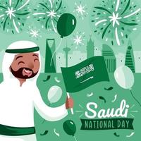 Saoedische nationale feestdag illustratie vector