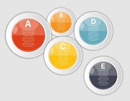 verzameling infographic-sjablonen voor zakelijke vectorillustra vector