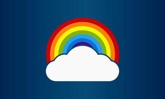 kleurrijke regenboog vector illustratie achtergrond sjabloon