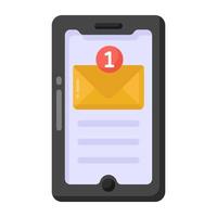 online mobiele e-mail vector