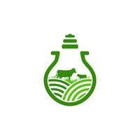 boerderij idee logo vector ontwerp sjabloon