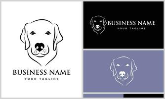 vector labrador retriever logo sjabloon