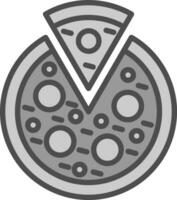 vegetarisch pizza vector icoon ontwerp