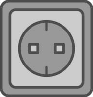 elektrisch stopcontact vector icoon ontwerp