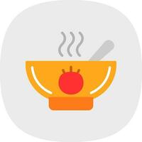 tomaat soep vector icoon ontwerp