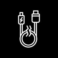 USB-kabel vector pictogram ontwerp