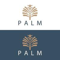 palm blad logo ontwerp vector gemakkelijk minimalistische symbool illustratie sjabloon