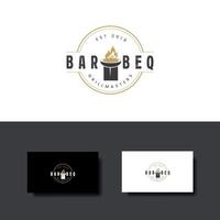 vintage logo voor restaurant vector