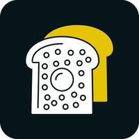 Frans geroosterd brood vector icoon ontwerp