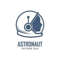 astronaut logo vector icoon illustratie ontwerp