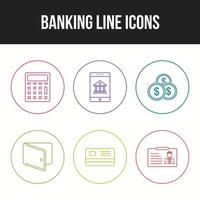 bankpictogrammen voor persoonlijk en commercieel gebruik vector