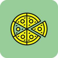 margherita pizza vector icoon ontwerp