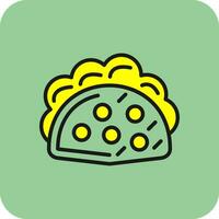 rundvlees taco's vector icoon ontwerp