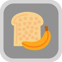 banaan brood vector icoon ontwerp