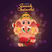 gelukkig ganesh chaturthi-festival vector