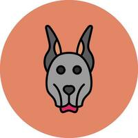 doberman vector icoon