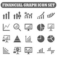 financiële markt pictogrammen vector