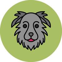 grens collie vector icoon