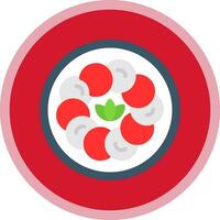 caprese salade vector icoon ontwerp