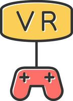 vr spel vector icoon