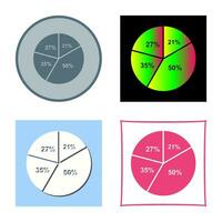 cirkeldiagram vector pictogram