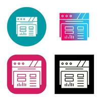 dashboard vector pictogram