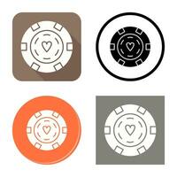 uniek poker chips vector icoon