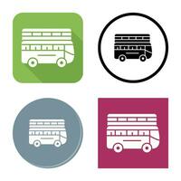 dubbele bus vector icoon