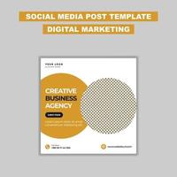 digitale marketingbureau social media postsjabloon vector
