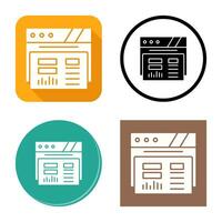 dashboard vector pictogram