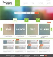 Modern websitemalplaatje voor zaken, vectorillustratie vector