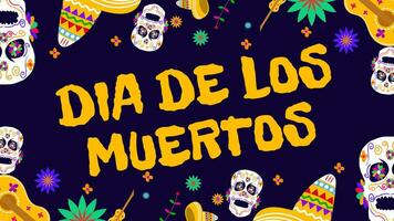 dia de los Muertos poster. dag van de dood is gevierd elke jaar Aan november 2 in Mexico. vector illustratie