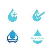 water laten vallen illustratie logo vector ontwerp