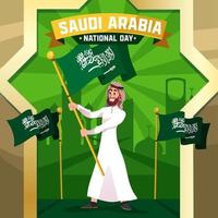 gelukkig saoedi-arabië nationale dag concept