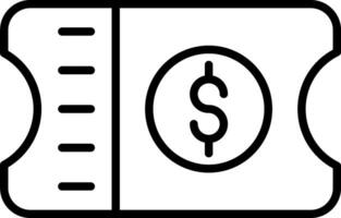 ondersteuning ticket vector icoon