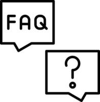 FAQ vector icoon