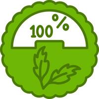 100 procent vector icoon