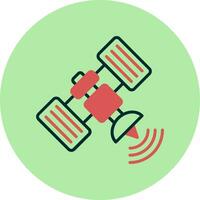 satelliet vector pictogram