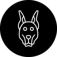 doberman vector icoon