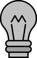 gloeilamp vector pictogram