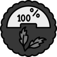 100 procent vector icoon