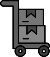 trolley vector pictogram vector