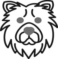 chow chow vector icoon