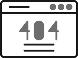 404-fout vectorpictogram vector